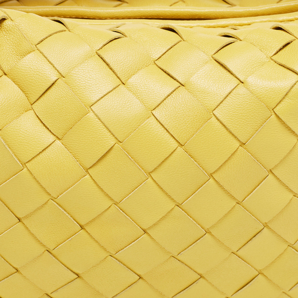 BOTTEGA VENETA Yellow Intrecciato Leather Mini Jodie Hobo - Picture 5 of 8